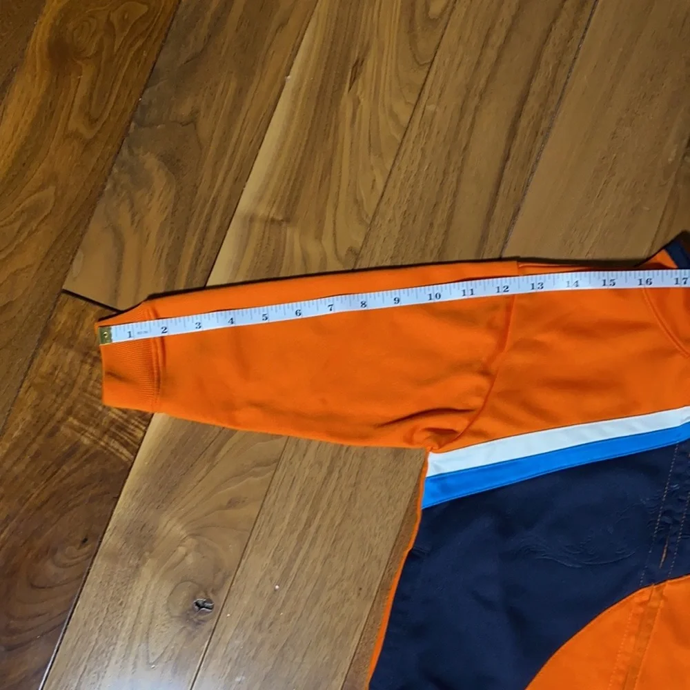Old Navy Kids Orange and Blue Zip Up Athletic Jacket Y2K 90s size 3T